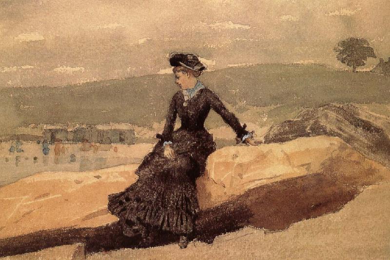 Winslow Homer The woman on the beach oil painting image